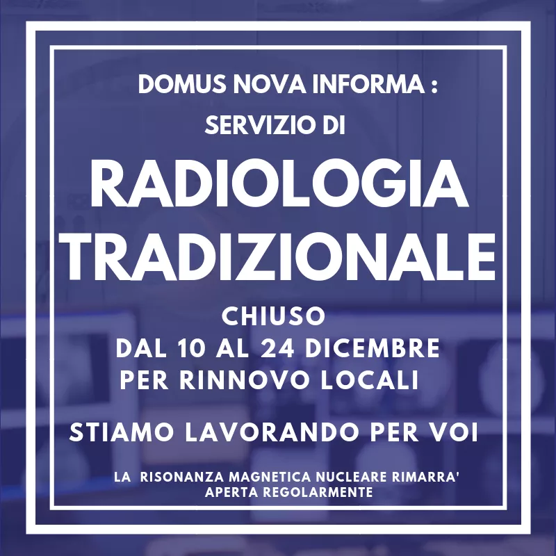 Servizio di radiologia: stiamo lavorando per Voi!